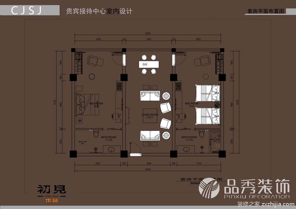 免费设计 温泉山谷酒店贵宾接待中心平面图 酒店装修 装修成这样花