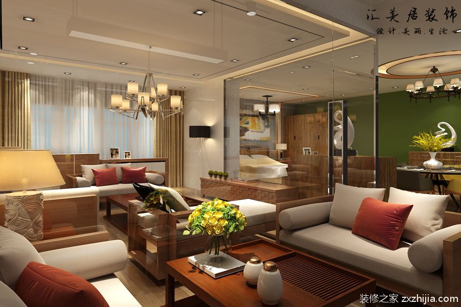 同乐家具卖场现代简约背景墙效果图