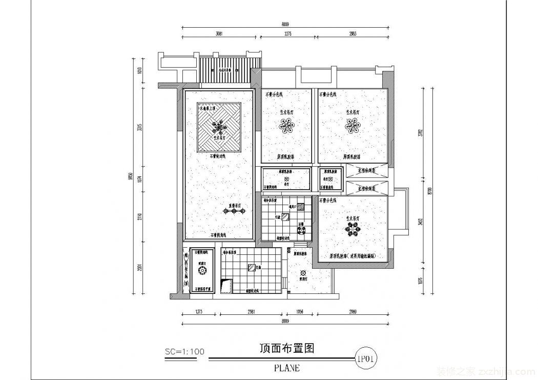 城原岸二期三室一厅75平装修效果图  免费获取报价 免费获取户型设计