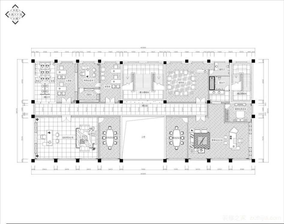 无零室零厅2200平装修效果图 设计师:张晨阳 户型: 面积:2200㎡