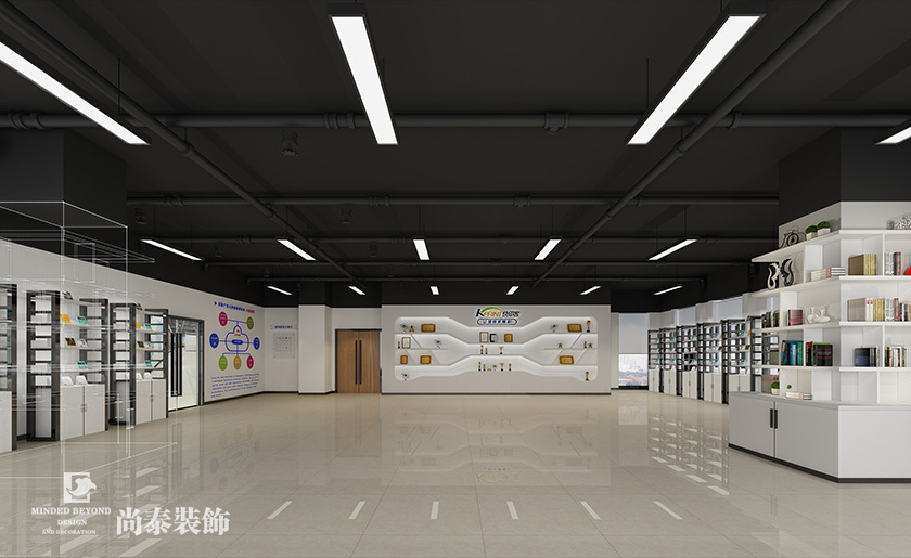 首页 装修案例效果图 快印客电子商务有限公司办公室装修半包装修