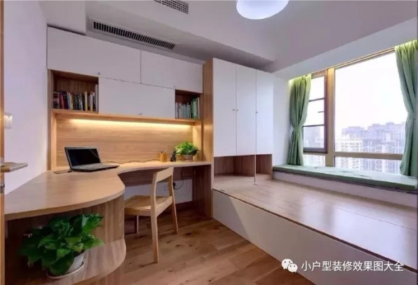 榻榻米加书房,小户型必备的装修神器,让你家的装修效果上升一个格调!