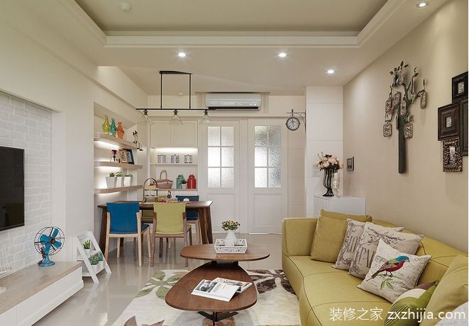 正商意境里吊顶阳台装饰画也是现代中式风格的留白乌鲁木齐花语点睛图片