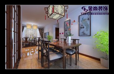 世茂天城白色新中式餐廳設計
