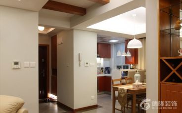青建橄欖城米色簡約客廳效果圖