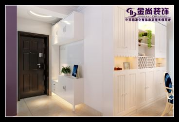 報(bào)業(yè)文苑142平簡(jiǎn)歐玄關(guān)裝潢