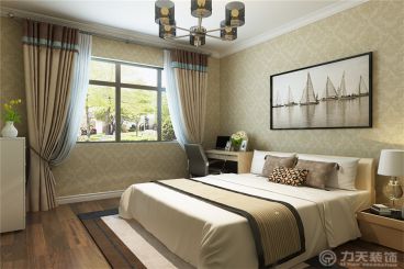 璽岳-120㎡-簡歐風(fēng)格-臥室