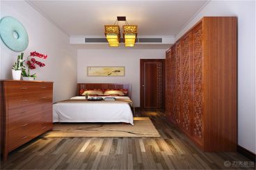 中糧大道-130㎡-中式風(fēng)格-臥室