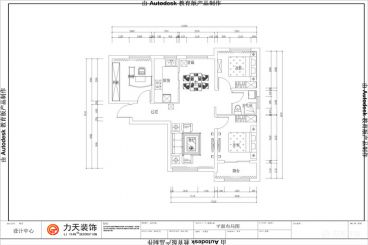 金地藝境-97.61㎡-中式風格-戶型圖