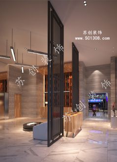 商務(wù)酒店現(xiàn)代簡(jiǎn)約裝修效果圖