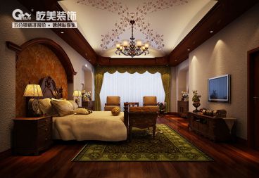 香檳小鎮(zhèn)美式風(fēng)格臥室效果圖
