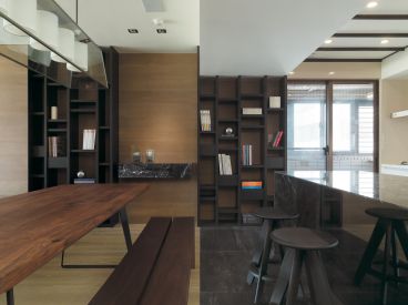 半島華府現代簡約風格餐廳效果圖