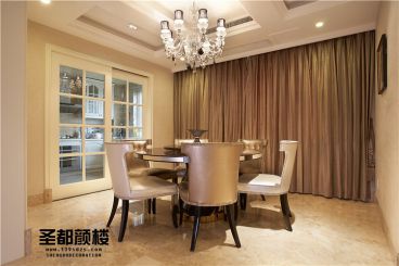 山水人家現代簡約餐廳效果圖