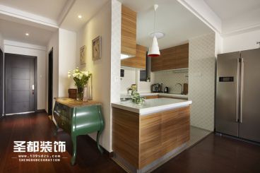 【現(xiàn)代木質(zhì)風(fēng)】六合天寓110方現(xiàn)代簡約玄關(guān)效果圖