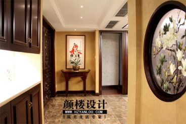 【中式現代風】和諧嘉園南苑新中式玄關效果圖