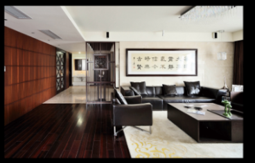 盛泰華府新中式客廳效果圖
