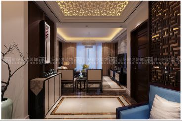茗筑一品現(xiàn)代簡約玄關(guān)效果圖