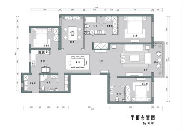中信城歐式古典平面布置戶型圖