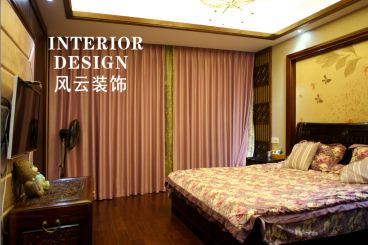 壺山一品新中式風(fēng)格臥室效果圖