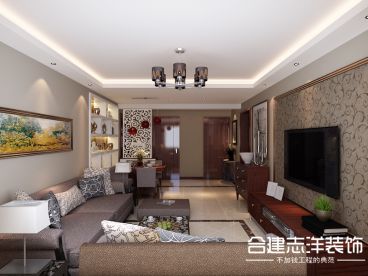 城建琨廷現(xiàn)代簡(jiǎn)約客廳效果圖