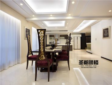 白馬公寓300方港式餐廳效果圖