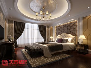 金地瀾悅歐式古典臥室效果圖