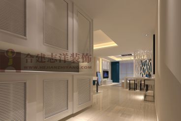 紫南家園現(xiàn)代簡約廊道效果圖