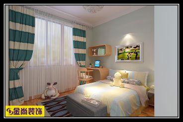 奧林逸城現(xiàn)代簡約兒童房效果圖