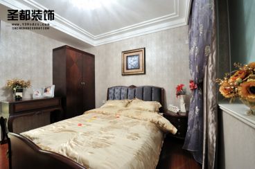 A6精裝樣板房120方現(xiàn)代簡(jiǎn)約臥室效果圖