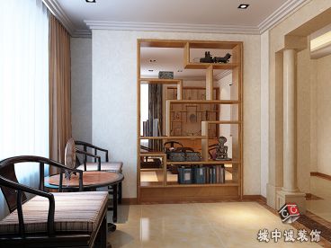 九龍倉璽園 孫先生 雅居時尚混搭玄關(guān)效果圖