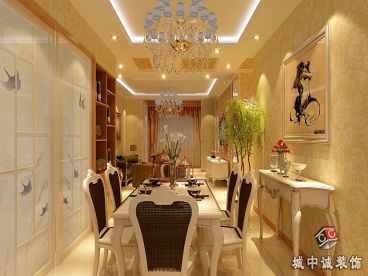 山水湖濱花園二期 柏先生簡歐餐廳效果圖