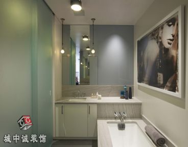 國信世家 秦女士 雅居美式衛(wèi)生間效果圖