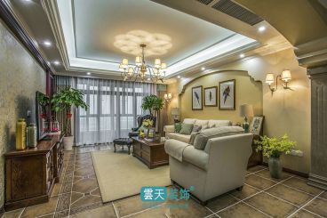 正商恒鉆美式客廳效果圖