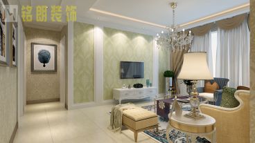 地久艷陽天歐式古典客廳效果圖