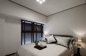 紫金名門現(xiàn)代簡約臥室效果圖