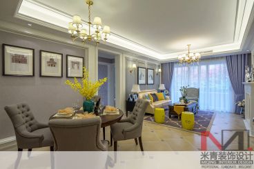 星河彎美式客廳效果圖