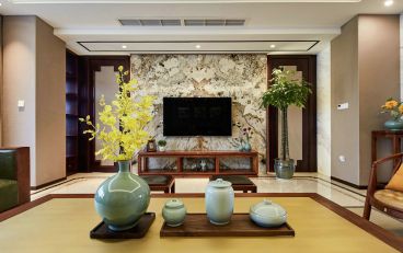 玉蘭花園新古典客廳效果圖