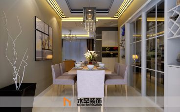現(xiàn)代簡約餐廳效果圖