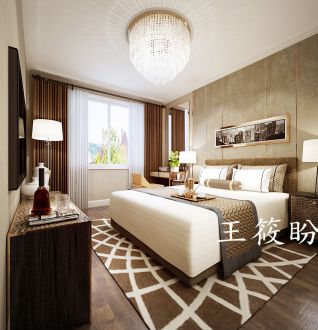 銀地家園現(xiàn)代簡約臥室效果圖
