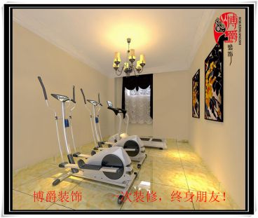 思蘭雅苑現(xiàn)代簡約健身房效果圖