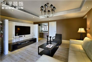 錦繡河山現(xiàn)代簡約客廳效果圖