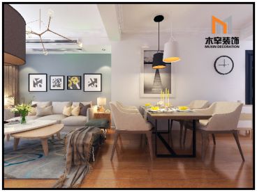 暢和家園現代簡約餐廳效果圖