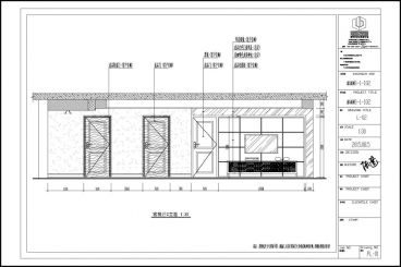 康樂新村現(xiàn)代簡約背景墻CAD圖