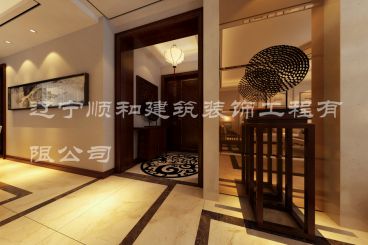 保利達(dá)江灣城新中式客廳效果圖