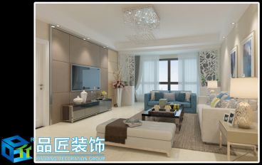 安和小區(qū)現(xiàn)代簡(jiǎn)約客廳效果圖