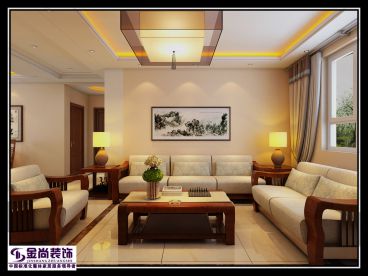 名輝豪庭新中式客廳效果圖