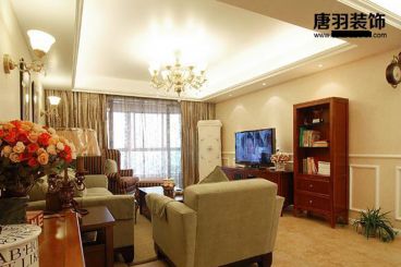 簡歐混搭時尚混搭客廳效果圖