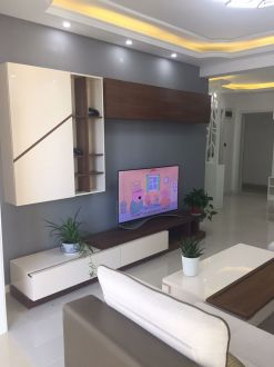 旭日華庭現(xiàn)代簡約客廳效果圖
