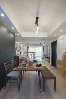滟瀾新宸現代簡約餐廳效果圖