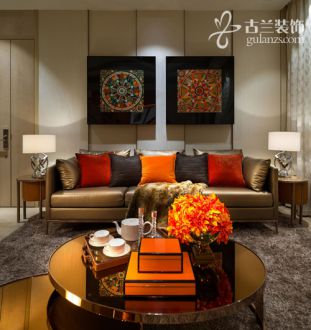 萊蒙水榭陽光現(xiàn)代簡約客廳效果圖